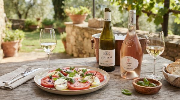 Les meilleurs vins pour accompagner une salade tomate mozzarella